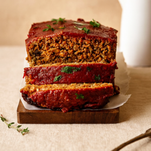 Meatloaf de lentejas, shiitake y nueces